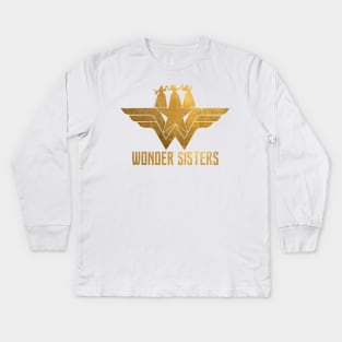 Wonder Schuyler Sisters Kids Long Sleeve T-Shirt